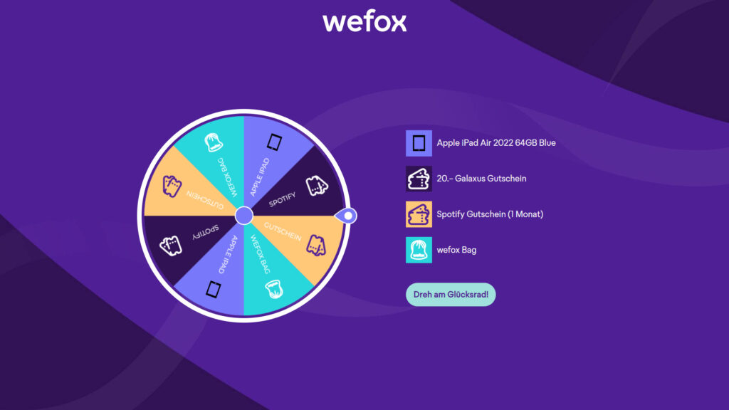 Wefox Spin The Wheel Game | Brame