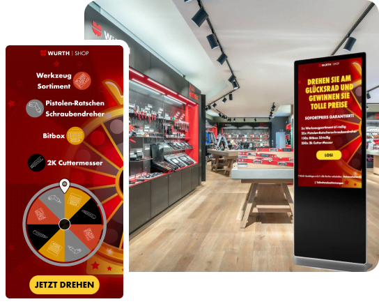 Würth Touchscreen Spin The Wheel Game | Brame