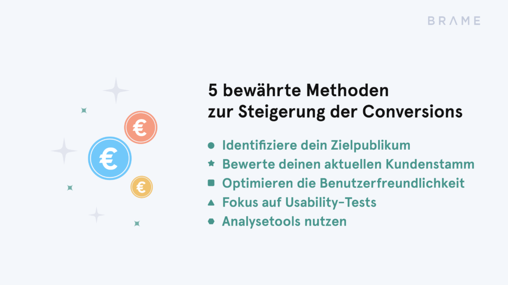5 Wege zur Steigerung der Conversions | Brame