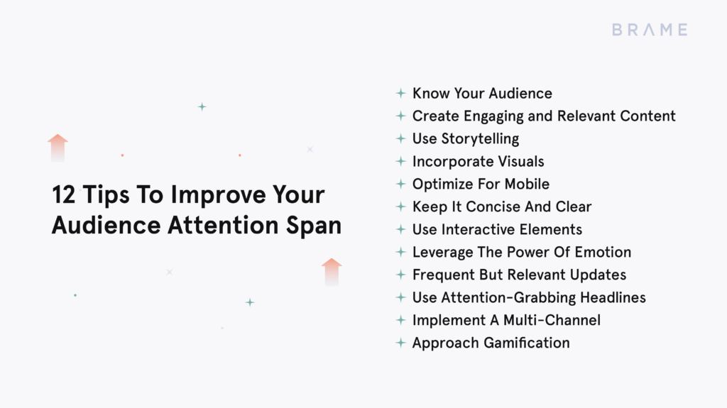 12 Tips To Improve Your Audience’s Attention Span